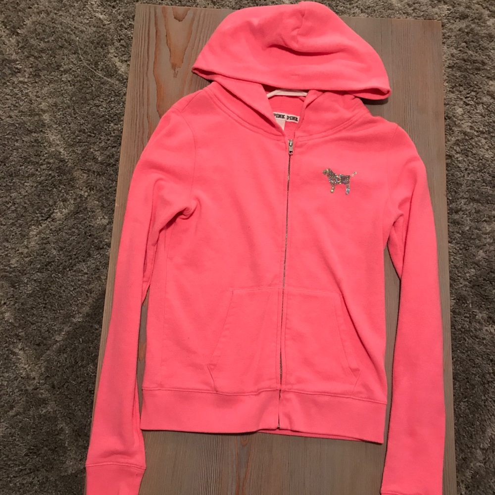 PINK zip up hoodie